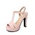 cheap Women&#039;s Sandals-Women&#039;s Shoes Leatherette Summer Chunky Heel Platform Imitation Pearl Buckle for Casual Office &amp; Career Dress Beige Green Pink