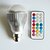 Χαμηλού Κόστους Λάμπες-LED Λάμπες Σφαίρα 500 lm B22 A60(A19) 3 LED χάντρες LED Υψηλης Ισχύος Με ροοστάτη Τηλεχειριζόμενο Διακοσμητικό RGB 100-240 V / 1 τμχ / RoHs / CE