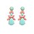 cheap Earrings-Women&#039;s Drop Earrings Luxury Resin Imitation Diamond Earrings Jewelry Pink and Green For Wedding Party Daily Casual Sports
