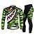 cheap Men&#039;s Clothing Sets-Nuckily Men&#039;s Long Sleeve Cycling Jersey with Tights Gray Green Bike Clothing Suit Windproof Breathable Quick Dry Ultraviolet Resistant Reflective Strips Sports Polyester Lycra Shark Mountain Bike