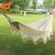 cheap Camping Furniture-SWIFT Outdoor Camping Hammock Double Hammock Outdoor Fastness Ultraviolet Resistant Breathability Cotton for 2 person Hunting Fishing Hiking Tassel - White