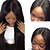 olcso Valódi hajból készült, rögzíthető parókák-Emberi haj Csipke eleje Paróka Egyenes 130% Sűrűség 100% kézi csomózású Afro-amerikai paróka Természetes hajszálvonal Rövid Közepes Hosszú