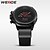 cheap Military Watches-WEIDE Men&#039;s Wrist Watch Quartz Leather Black 30 m Water Resistant / Waterproof Analog Charm - Black Silver Red / Stainless Steel