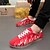 cheap Men&#039;s Sneakers-Men&#039;s Shoes Canvas Spring / Summer / Fall Comfort / Light Up Shoes 10.16-15.24 cm Black / Red