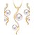 cheap Jewelry Sets-Women&#039;s Pearl Jewelry Set - Pearl, Zircon, Gold Plated Include For Wedding Party Daily / Earrings / Necklace