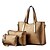 cheap Bag Sets-Women&#039;s Bags PU Tote / Shoulder Bag / Bag Set for Shopping / Formal / Outdoor Wine / Royal Blue / Champagne