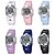 cheap Sport Watches-PASNEW Women&#039;s Kids&#039; Sport Watch Fashion Watch Wrist watch Quartz LED Water Resistant / Water Proof Silicone Band CasualBlack White Blue