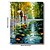 cheap Landscape Paintings-Ready to Hang Stretched Hand-Painted Oil Painting 24&quot;x32&quot; Canvas Wall Art Modern Lanscape Mother Child Umbrella