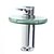 cheap Bathroom Sink Faucets-Contemporary Centerset LED Antique Brass, Shower Faucet