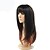 cheap Synthetic Trendy Wigs-Synthetic Wig Straight Straight Wig Medium Length Black Synthetic Hair