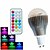 olcso Izzók-LED gömbbúrás izzók 500 lm GU10 A60(A19) 3 LED gyöngyök Nagyteljesítményű LED Tompítható Távvezérlésű Dekoratív RGB 100-240 V / 1 db. / RoHs
