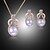 cheap Jewelry Sets-Pearl Jewelry Set Pendant Necklace Ladies Party Fashion Rose Gold Pearl Rhinestone Earrings Jewelry White For Party Special Occasion Anniversary Birthday Gift / Imitation Diamond / Rose Gold Plated