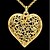 levne Módní náhrdelníky-Dámské Kubický zirkon Náhrdelníky s přívěšky láska Zirkon Pozlacené Zlatá Náhrdelníky Šperky Pro