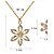 cheap Jewelry Sets-Jewelry Set - Cubic Zirconia, Rose Gold Plated, Imitation Diamond Flower Party, Fashion Include Gold For Party Special Occasion Anniversary / Earrings / Necklace