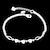 voordelige Armband-Dames Armbanden met ketting en sluiting - Verzilverd Hart, Liefde Eenvoudig, Bohémien, Europees Armbanden Zilver Voor Feest Dagelijks Causaal