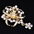 cheap Brooches-Women&#039;s Brooches Ladies Party Work Casual Fashion Crystal Cubic Zirconia Brooch Jewelry Gold For Wedding Party Special Occasion Anniversary Birthday Gift