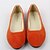 זול נעלים שטוחות לנשים-בגדי ריקוד נשים שטוחות לבש נעליים בלרינה מידות גדולות שטוח בסיסי פליז קיץ צהוב בהיר סגול בהיר לבן