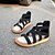 cheap Women&#039;s Sandals-Women&#039;s Microfiber Summer Comfort Flat Heel Zipper White / Black