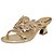 cheap Women&#039;s Sandals-Women&#039;s Shoes Leather Chunky Heel Heels Sandals Party &amp; Evening / Dress / Casual Purple / Rose Gold