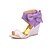 cheap Women&#039;s Sandals-Women&#039;s Shoes Heel Wedges / Heels / Peep Toe Sandals / Heels Outdoor / Dress / Casual Pink / Purple / Almond