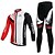 cheap Men&#039;s Clothing Sets-XINTOWN Long Sleeve Cycling Jersey with Tights Bike Jersey Clothing Suit Thermal / Warm Fleece Lining 3D Pad Winter Sports Fleece Elastane Fashion Clothing Apparel / Stretchy