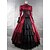 cheap Historical &amp; Vintage Costumes-Maria Antonietta Victorian Medieval 18th Century Vacation Dress Dress Party Costume Masquerade Prom Dress Women&#039;s Satin Cotton Costume Black / Purple / Red Vintage Cosplay Party Prom Long Sleeve Long