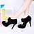 cheap Women&#039;s Heels-Women&#039;s Shoes Leatherette Spring / Summer / Fall Stiletto Heel / Platform Bowknot Black / Beige / Red / Dress