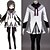 halpa Anime-asut-Innoittamana Puella Magi Madoka Magica Homura Akemi Anime Cosplay-asut Cosplay Puvut Patchwork Toppi / Hame / Housut Käyttötarkoitus Naisten