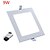 cheap LED Recessed Lights-1pc 9W Square LED Panel Light 45leds Warm/Cool White Color Recessed Panel Lighting Ultra thin Down Light for Hotel AC85-265V