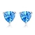 preiswerte Ohrringe-Tropfen-Ohrringe versilbert Imitation Diamant Blau Schmuck Hochzeit Party Alltag Normal 2 Stück