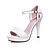 cheap Women&#039;s Sandals-Women&#039;s Shoes Stiletto Heel Peep Toe / Platform Sandals Party &amp; Evening / Dress Black / Pink / White