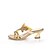 cheap Women&#039;s Sandals-Women&#039;s Shoes Leather Chunky Heel Heels Sandals / Slippers Party &amp; Evening / Dress / Casual Gold