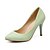 abordables Escarpins femme-Femme Fille Chaussures Similicuir Printemps Eté Automne Talon Aiguille Pour Mariage Soirée &amp; Evénement Noir Beige Rouge Vert