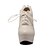 זול נעלי אוקספורד לנשים-נשים נעליים דמוי עור אביב סתיו חורף עקב סטילטו פלטפורמה שרוכים עבור קזו&#039;אל שחור בז&#039; חום