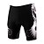 abordables Pantalones cortos, mallas y pantalones para hombre-ILPALADINO Hombre Pantalones cortos bicicleta Culotte Ciclismo Bicicleta Bermudas Pantalones Ciclismo Carretera Deportes Moda Negro Resistente al Viento Almohadilla 3D Transpirable Licra Ropa Moldura