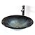 preiswerte Waschschalen-Waschbecken für Badezimmer / Armatur für Badezimmer / Einbauring für Badezimmer Moderne - Hartglas Rundförmig Vessel Sink
