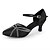 abordables Zapatos de salón y de baile moderno-Mujer Moderno Semicuero Tacones Alto Entrenamiento Hebilla Tacón Personalizado Borgoña Negro Personalizables