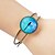 cheap Bracelets-Lureme® Simple Jewelry Time Gem Series Blue Sky with Dragonfly Charm Cuff Bangle Bracelet for Women and Girl