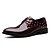 economico Oxford da uomo-Per uomo Scarpe di pelle Scarpe da sera Primavera / Estate Comoda Matrimonio Casual Serata e festa Oxfords Di pelle Nero / Borgogna / Blu / Lacci