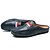 olcso Férfi klumpák és papucsok-Men&#039;s Shoes Leather Spring / Summer Comfort Clogs &amp; Mules Black / Brown / Blue