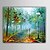 cheap Top Artists&#039; Oil paitings-Oil Painting Hand Painted - Landscape European Style Canvas / Stretched Canvas