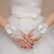 cheap Party Gloves-Lace Wrist Length Glove Bridal Gloves Party/ Evening Gloves With Rhinestone Embroidery Bow