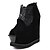 cheap Women&#039;s Boots-Women&#039;s Shoes Lace Wedge Heel Wedges / Heels / Platform Heels Wedding / Party &amp; Evening / Dress Black