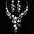 cheap Jewelry Sets-Flower style Women&#039;s Cubic Zirconia/Alloy/Imitation Pearl Wedding/Party Jewelry Set With