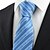 abordables Accessoires pour Homme-Cravate(Bleu,Polyester)Rayé