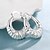 billige Moteøreringer-Stud Earrings Clip on Earring For Women&#039;s Party Wedding Casual Copper Silver Plated Silver