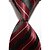 رخيصةأون اكسسوارات الرجال-ربطة العنق-مخطط(أسود / أحمر,بوليستر)