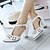 cheap Women&#039;s Sandals-Women&#039;s Shoes Heel Heels / Round Toe Sandals / Heels Outdoor / Dress / Casual Pink / Purple / White / Beige/F-15