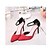 cheap Women&#039;s Heels-Women&#039;s Stiletto Heel Buckle PU Spring / Summer / Fall Red / Green / Black / Wedding / Party &amp; Evening / Party &amp; Evening