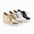 baratos Sapatos Oxford de mulher-FemininoPlataforma-Plataforma-Preto Branco Prateado Dourado-Courino-Ar-Livre Escritório &amp; Trabalho Social Casual